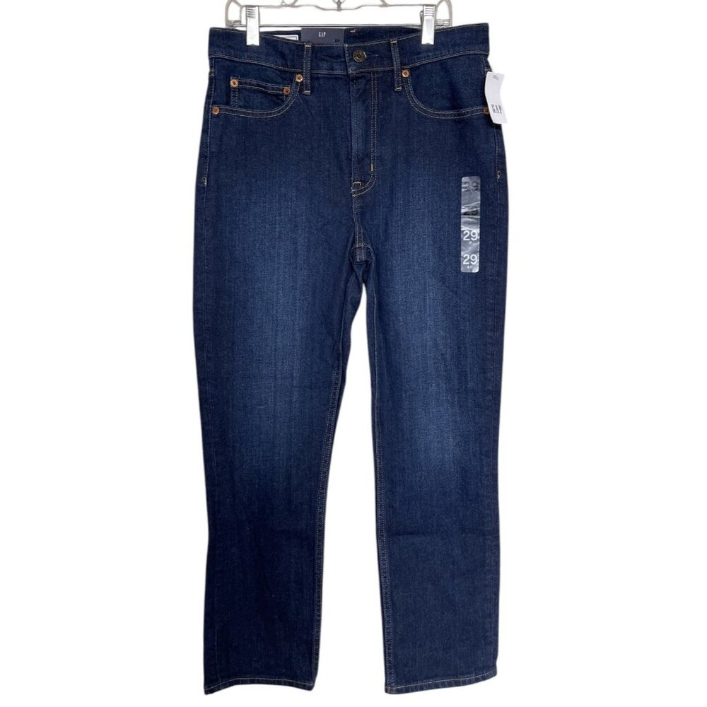 GAP Jeans Womens Size 29 Petite Vintage‎ Slim High Rise Dark Wash Stretch